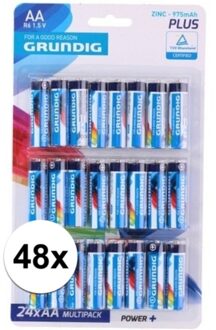 Duracell 48x Grundig AA batterijen plus - Penlites AA batterijen