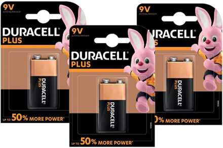 Duracell 5x stuks Duracell V9 Plus batterij alkaline - Lr61 - Batterijen pack - Blokbatterijen