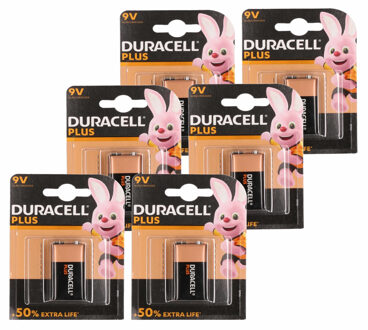 Duracell 6x Duracell batterij 9 volt blok - batterij 9v blok