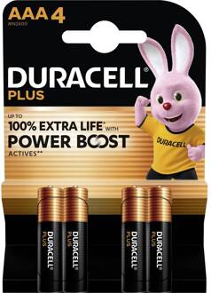 Duracell AAA Plus Power Boost Alkaline 4x