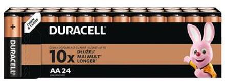 Duracell Basic LR6/AA Alkaline batterijen - 24 stuks.