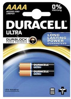 Duracell Batterij Duracell 2xAAAA Ultra alkaline