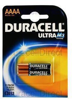 Duracell Batterij Duracell 2xAAAA Ultra alkaline