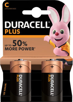 Duracell C batterijen - 2x stuks - LR14 MN1400 - 1,5V - alkaline Multi