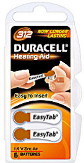 Duracell Gehoorbatterij DA312 6st