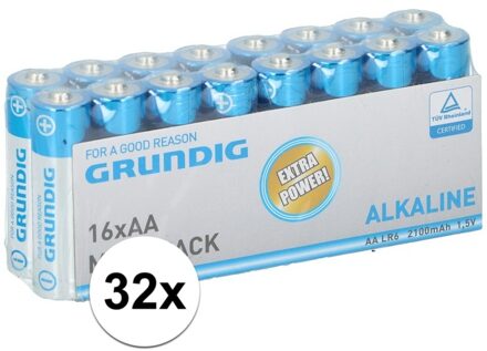 Duracell Grundig R06 AA batterijen 32 stuks