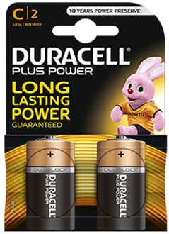 Duracell Plus Power Alkaline C2-pack