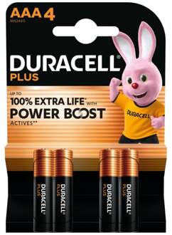 Duracell powerboost AAA batterijen - set van 4