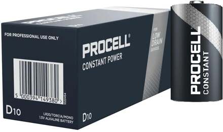 Duracell PROCELL ALKALINEBATTERIJ 1.5 V - LR20/D - 10 st.