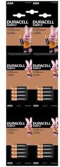 Duracell Simply LR03/AAA Alkaline batterijen - 16 st. (4x4)