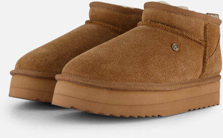 Durack Gevoerde boots cognac Suede - 36,37,38,39,40,41,42