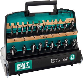 DURACUT 22-delige frezenset | 8mm - 7909022 - 7909022