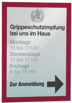 Duraframe Zelfklevend Kader A4, Magnetisch, Rood (pak 2 stuks)