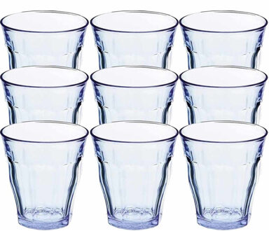 Duralex 12x Drinkglazen/waterglazen blauw 310 ml Picardie - Drinkglazen