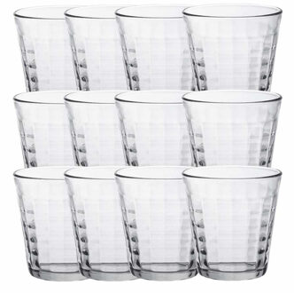 Duralex 12x Drinkglazen/waterglazen transparant Prisme 275 ml - Drinkglazen