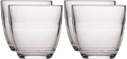 Duralex 12x koffie/espresso glazen Gigogne transparant 220 ml - Espresso glazen  van glas 220 ml