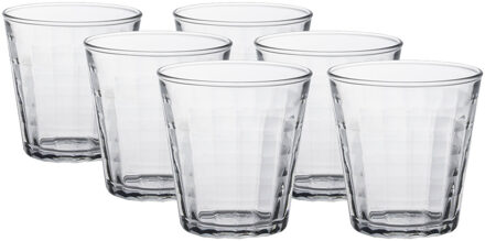 Duralex 18x Drinkglazen/waterglazen Prisme transparant 220 ml - Koffie/thee glazen Prisme 220 ml