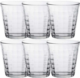 Duralex 6x Drinkglazen/waterglazen transparant Prisme 275 ml - Drinkglazen