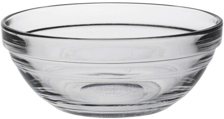 Duralex kleine serveer/dessertschaaltjes rond van glas - 6x - 12 x 4.9 cm - 310 ml