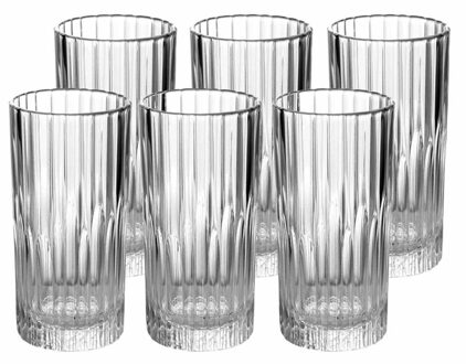 Duralex Longdrinkglazen Manhattan - 6x stuks - glas - 305 ml - Koffie/thee glazen