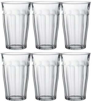 Duralex Picardie longdrinkglazen - set 6x stuks - 500 ml - transparant - luxe glas
