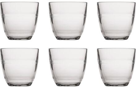 Duralex Tumbler glas 22cl Gigogne ds a 6 st. Transparant