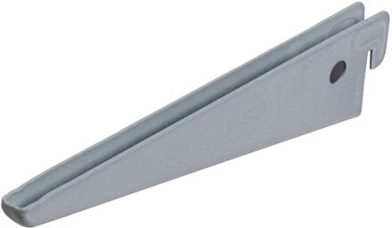 Duraline F-drager Dubbel Mat Zilver 17cm