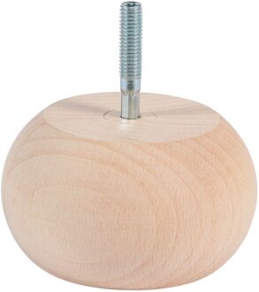 Duraline Meubelpoot Bol Plat Ø8,5x5cm Fsc Beukenhout