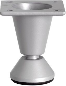 Duraline Meubelpoot Met Voet 5cm Grijs Zilver