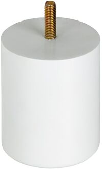 Duraline Meubelpoot Rond Hout Wit Ø6,4x8cm Beuken Fsc