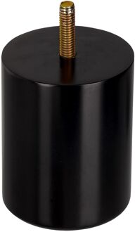 Duraline Meubelpoot Rond Hout Zwart Ø6,4x8cm Beuken Fsc 4pp