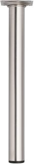 Duraline Meubelpoot Rond Staal 3x30cm Geborsteld Nikkel