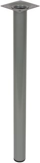Duraline Meubelpoot Rond Staal 3x40cm Grijs