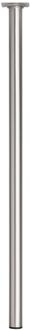 Duraline Meubelpoot Rond Staal 3x70cm Geborsteld Nikkel