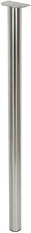 Duraline Meubelpoot Rond Staal 6x110cm Geborsteld Nikkel