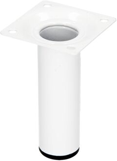 Duraline Meubelpoot Rond Staal Ø3x10cm Wit
