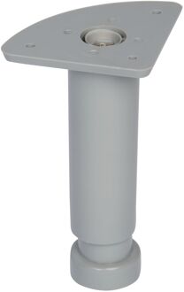 Duraline Meubelpoot Verstelbaar Pvc 3,5x12-18cm Grijs