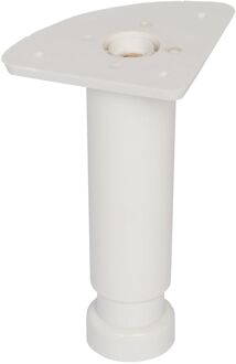 Duraline Meubelpoot Verstelbaar Pvc 3,5x12-18cm Wit