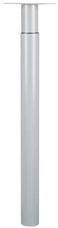 Duraline Meubelpoot Verstelbaar Staal 5,6x70-110cm Grijs
