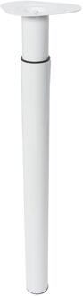 Duraline Meubelpoot Verstelbaar Staal 5,6x70-110cm Wit