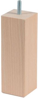 Duraline Meubelpoot Vierkant Hout 5x5x15cm Beuken Fsc