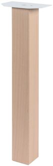 Duraline Meubelpoot Vierkant Hout 5x5x42cm Beuken Fsc