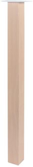 Duraline Meubelpoot Vierkant Hout 5x5x72cm Beuken Fsc