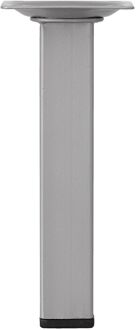 Duraline Meubelpoot Vierkant Staal 2,5x2,5x15cm Grijs