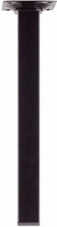 Duraline Meubelpoot Vierkant Staal 2,5x2,5x25cm Zwart