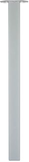 Duraline Meubelpoot Vierkant Staal 5x5x72cm Grijs