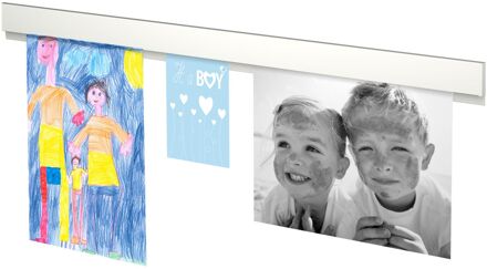 Duraline Phs Info Rail Wit 100cm