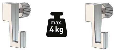 Duraline Phs S/2 Haken 4kg Click+top+up Rail