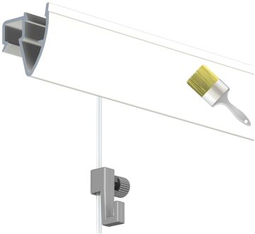 Duraline Phs Up Rail Compleet Wit Primer 200cm