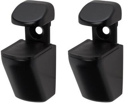 Duraline Plankdrager Clip Mini S/2 Mat Zwart 4pp